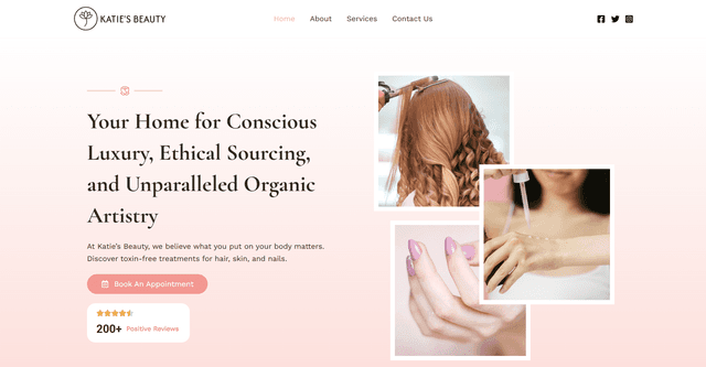 Katies Beauty Website