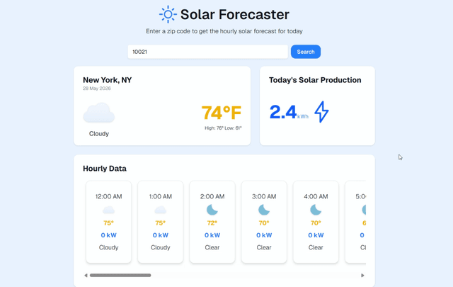 Solar Forecaster